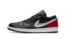 Air Jordan 1 Low Brushstroke Swoosh Black