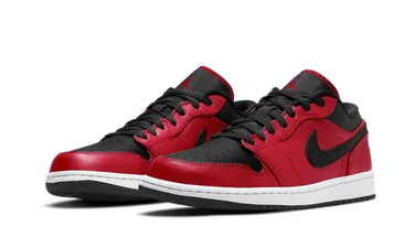 Air Jordan 1 Low Reverse Bred Pebbled Swoosh Next Step
