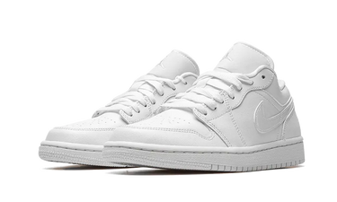 Air Jordan 1 Low Triple White Patent Swoosh (2022) Next Step