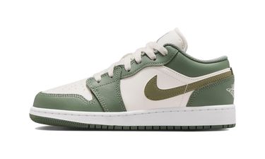 Air Jordan 1 Low Vintage Lichen White Medium Olive - 553560-300 - View 1 | Next Step