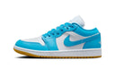 Air Jordan 1 Low White Gum Light Brown Dark Powder Blue