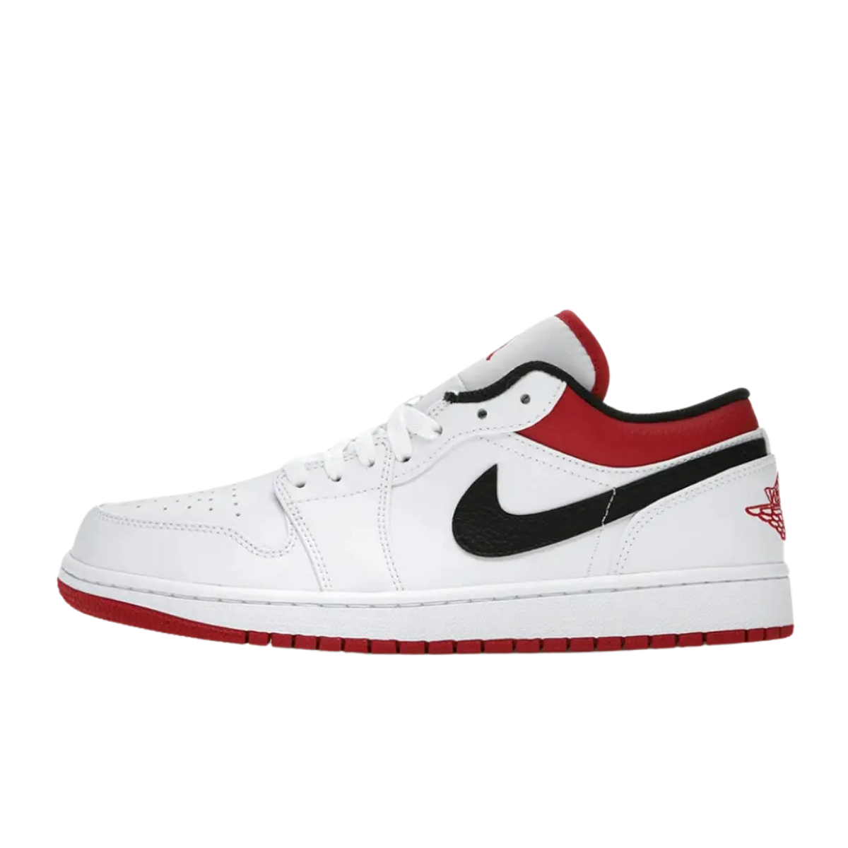 Air Jordan 1 Low White University Red Black