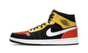 Air Jordan 1 Mid Black Amarillo Orange