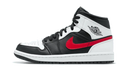 Air Jordan 1 Mid Black Chile Red White