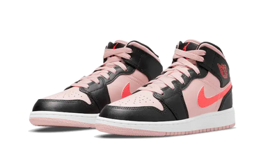 Air Jordan 1 Mid Black Pink Crimson Next Step