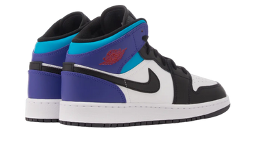 Air Jordan 1 Mid Black Toe Grape (GS) Next Step
