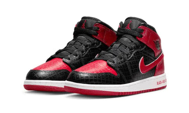 Air Jordan 1 Mid Bred Text (GS) Next Step