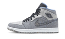Air Jordan 1 Mid Crater Grey University Blue
