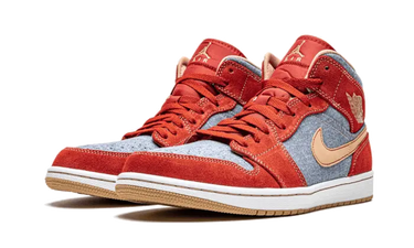 Air Jordan 1 Mid Denim Red