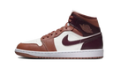 Air Jordan 1 Mid Dusty Peach Night Maroon
