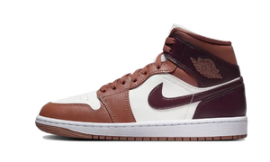 Air Jordan 1 Mid Dusty Peach Night Maroon