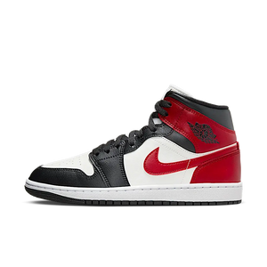 Air Jordan 1 Mid Gym Red Off Noir