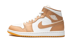 Air Jordan 1 Mid Hemp Tan White