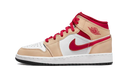 Air Jordan 1 Mid Light Cardinal Curry (GS)