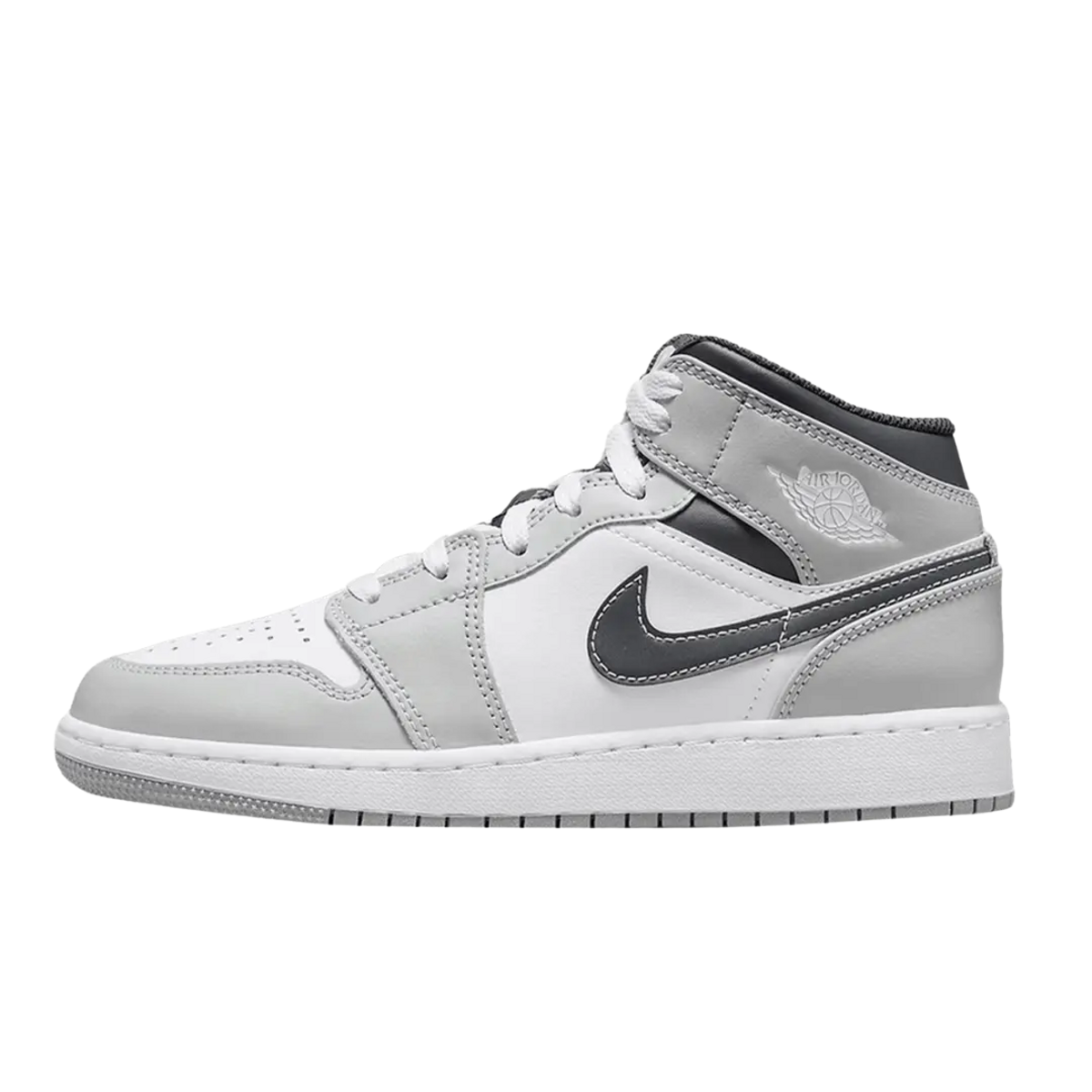 Air Jordan 1 Mid Light Smoke Grey (GS)