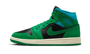 Air Jordan 1 Mid Lucky Green Aquatone