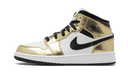 Air Jordan 1 Mid Metallic Gold Black White