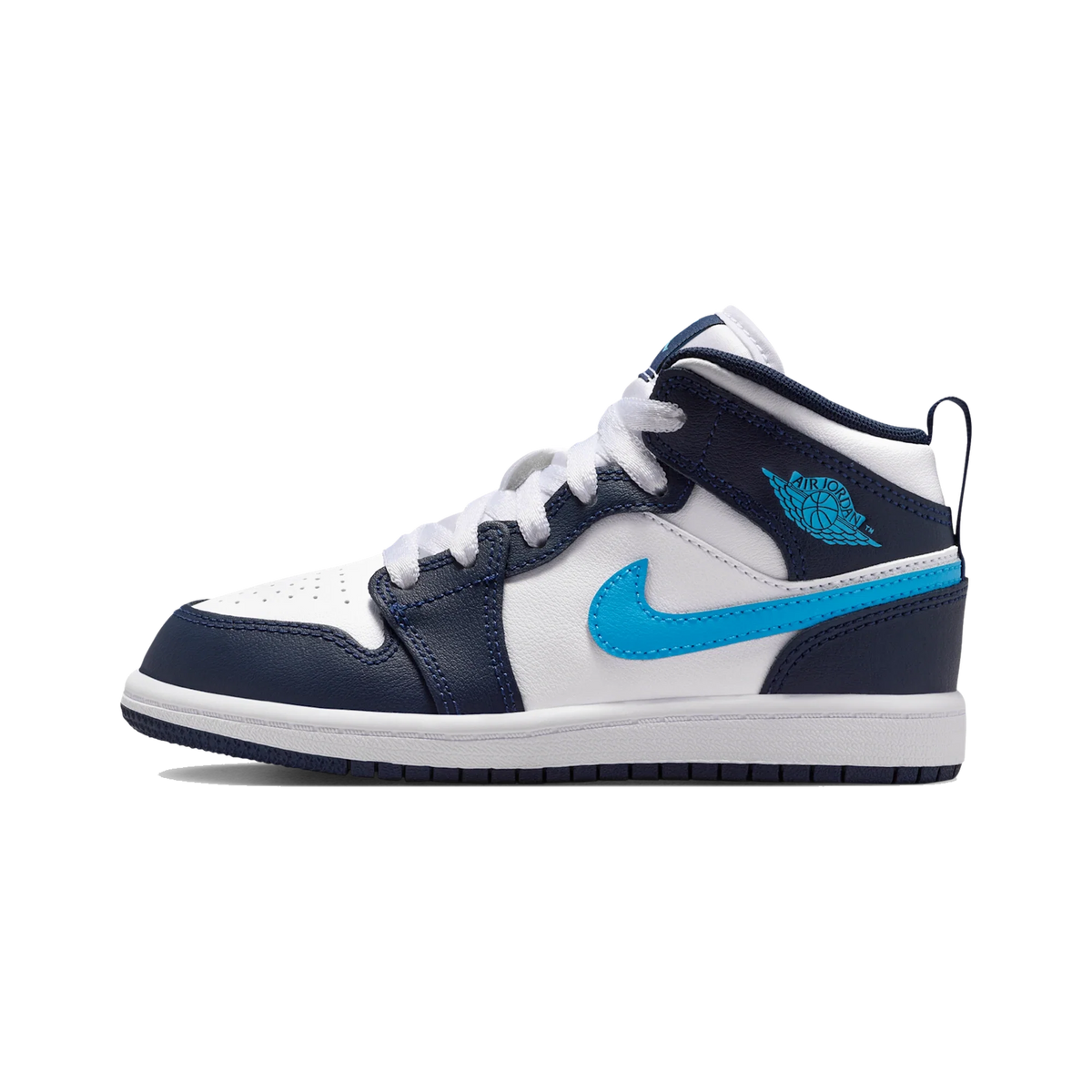 Air Jordan 1 Mid Obsidian Dark Powder Blue (PS)