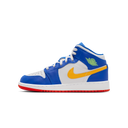 Air Jordan 1 Mid Racer Blue Red Gold