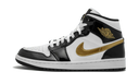 Air Jordan 1 Mid SE Black Gold Patent Leather