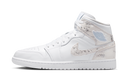 Air Jordan 1 Mid SE Distressed White Field Silver