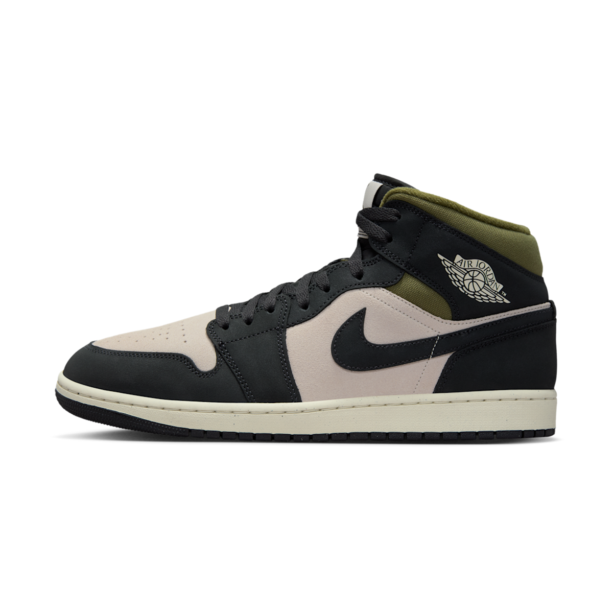 Air Jordan 1 Mid SE Off Noir Medium Olive