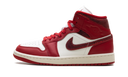Air Jordan 1 Mid SE Red Cracked Leather