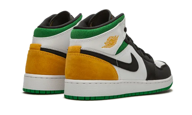 Air Jordan 1 Mid SE White Laser Orange Lucky Green Next Step