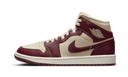 Air Jordan 1 Mid Split Beach Cherrywood Red