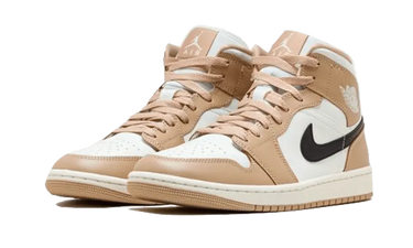 Air Jordan 1 Mid Tan Black Next Step
