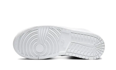 Air Jordan 1 Mid Triple White Patent Swoosh Next Step