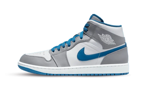 Air Jordan 1 Mid True Blue Cement