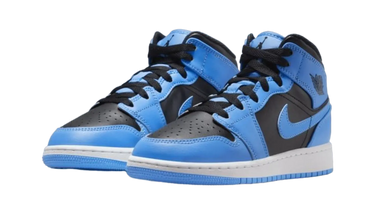 Air Jordan 1 Mid University Blue Black (GS) Next Step