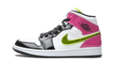 Air Jordan 1 Mid White Black Cyber Pink