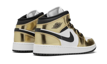 Air Jordan 1 Mid White Metallic Gold Next Step