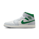 Air Jordan 1 Mid White Pure Platinum Pine Green