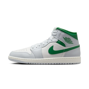 Air Jordan 1 Mid White Pure Platinum Pine Green