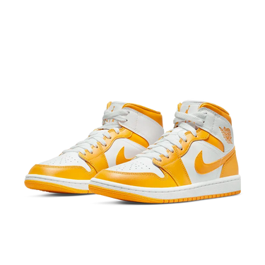 Air Jordan 1 Mid White University Gold