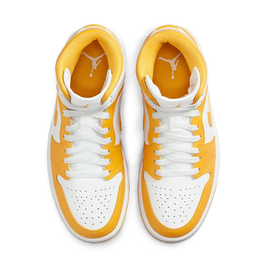 Air Jordan 1 Mid White University Gold