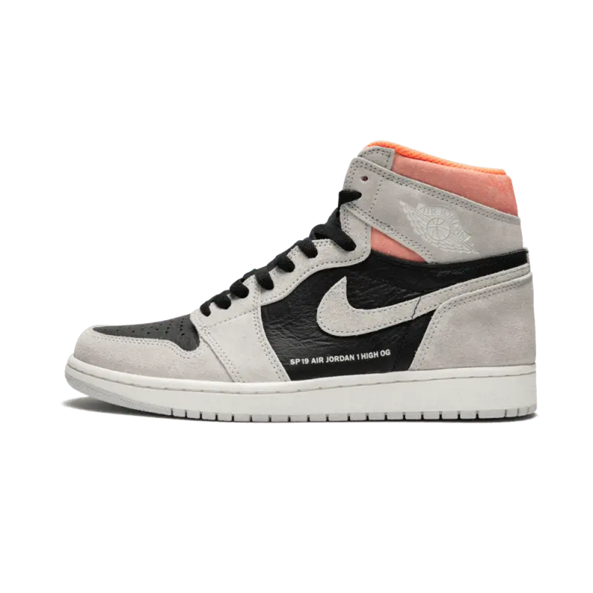 Air Jordan 1 Retro High Neutral Grey Hyper Crimson