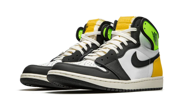 Air Jordan 1 Retro High White Black Volt University Gold