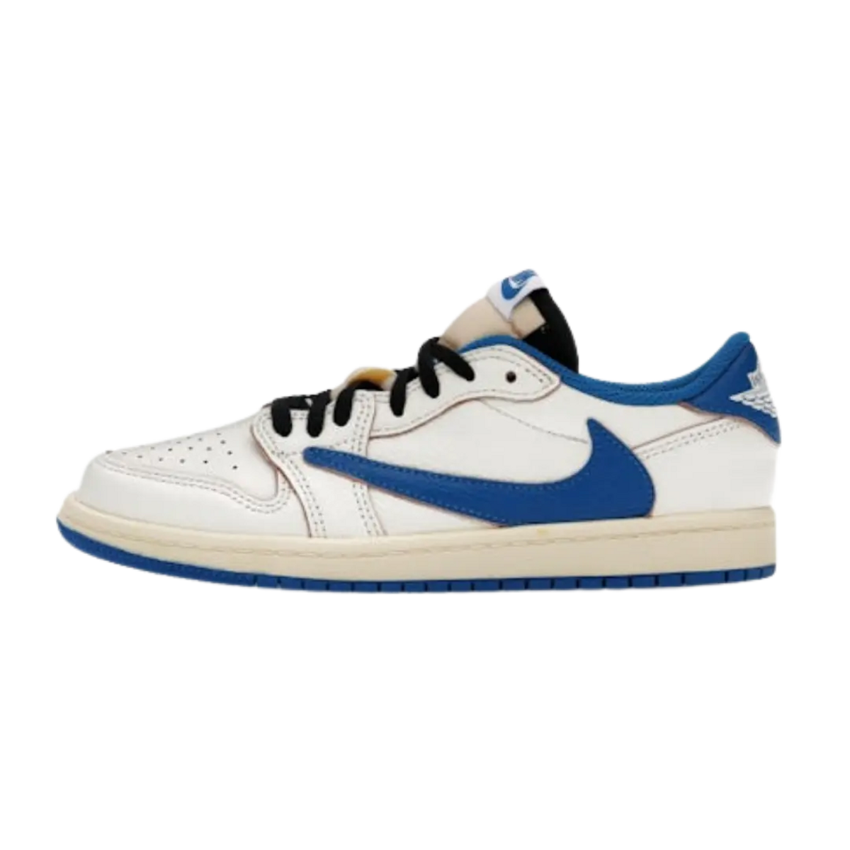Air Jordan 1 Retro Low OG SP Fragment x Travis Scott Sail Military Blue (PS)
