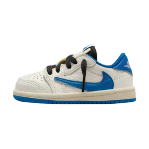 Air Jordan 1 Retro Low OG SP Fragment x Travis Scott Sail Military Blue (TD)