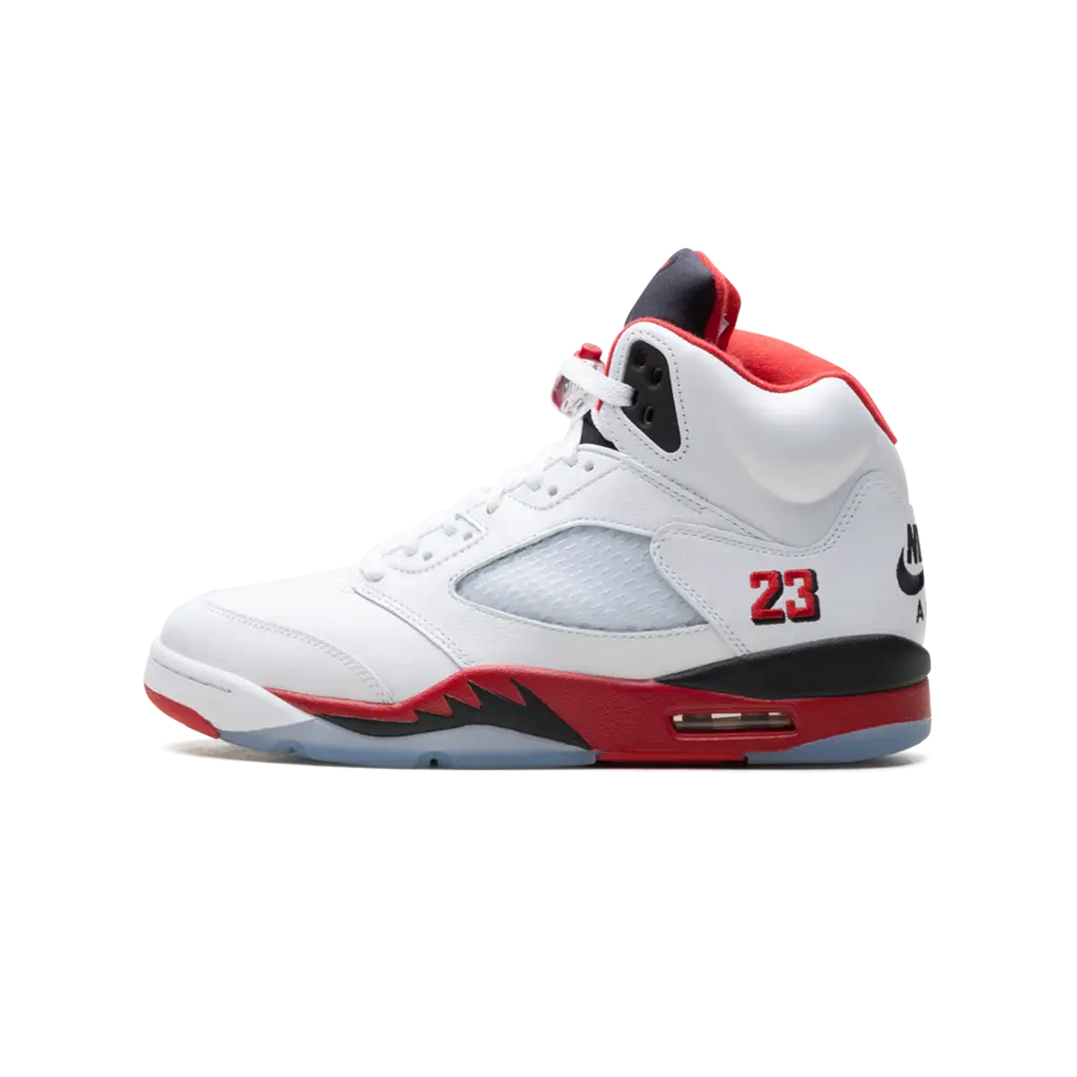 Air Jordan 5 Retro Fire Red Black Tongue (2025)