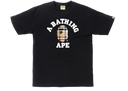 BAPE Check College T-Shirt Black Beige