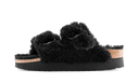Birkenstock Arizona Big Buckle Shearling Black Gold
