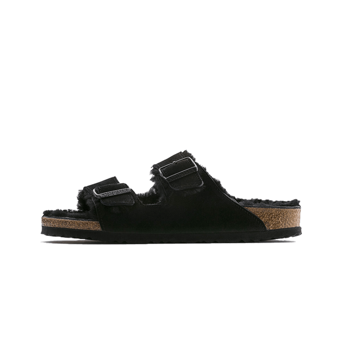 Birkenstock Arizona Shearling Suede Leather Black