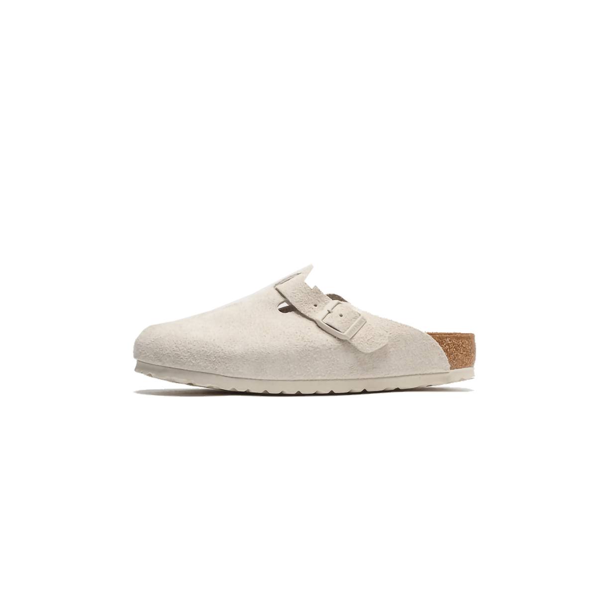 Birkenstock Boston Antique White Suede