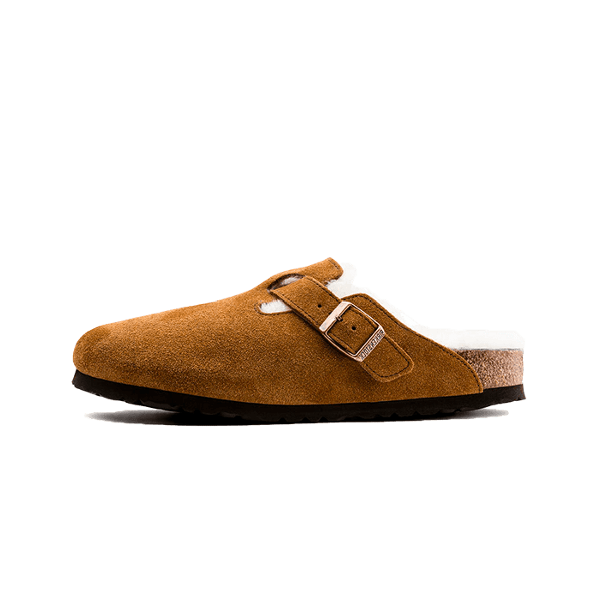 Birkenstock Boston Shearling Suede Leather Mink