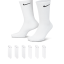 Nike Everyday Cushioned Crew Socks (6 Pairs) White/Black